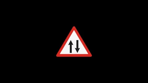Up and down arrow pointer icon sign symbol animation Road sign arrow two wa.. Stock Footage 322967059