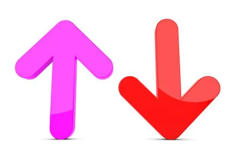 Up and down arrow sign Stock-Illustration