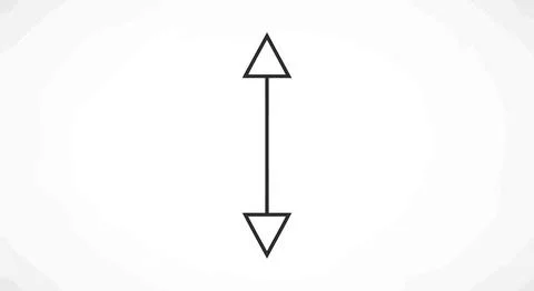 Up and down arrow signs Stock Illustration