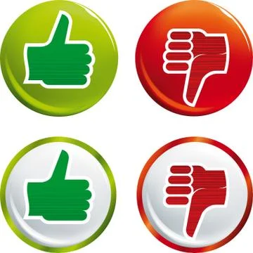 Up and down buttons in shiny style. Isolated. Stock Illustration