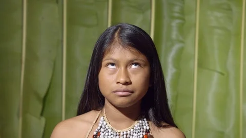 Up and down eyes movement of a young girl like reading very fast or chasing an Stock Footage 113182399