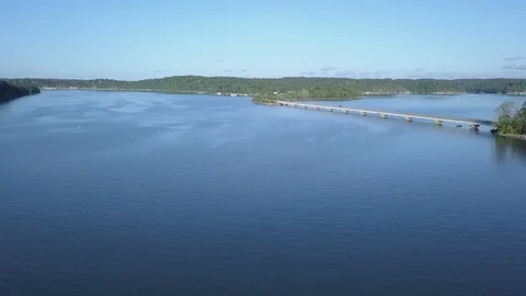 Up and down the lake Stock Footage 107503293