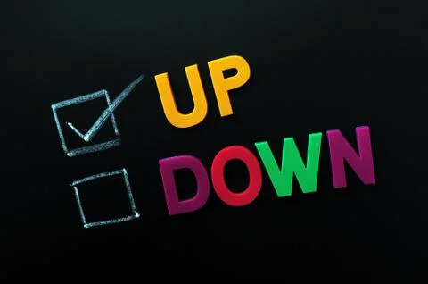 Up and down 스톡 사진