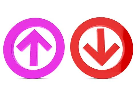 Up and down sign Stock Illustration