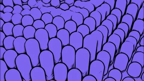 Up and down sliding columns of purple color. Design. Cartoon style of wavy Stock Illustration
