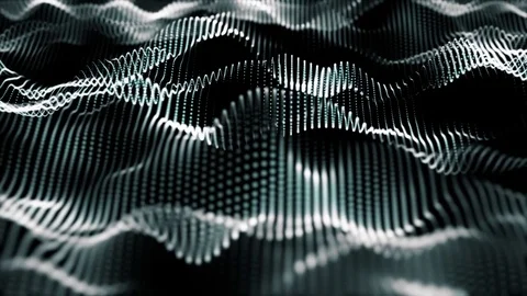 Up and down. smooth movement of beautiful waves. seamless loop. Stock Footage 81105117