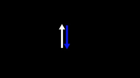 Up and down two arrow icon animated video Stock Footage 290914973