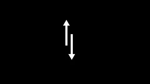 Up and down two arrow icon animated video Stock Footage 290915007