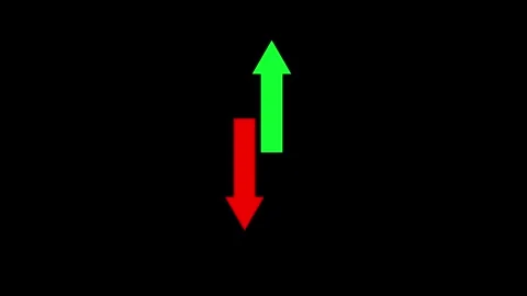 Up and down two arrow icon animated video Stock Footage 290915663