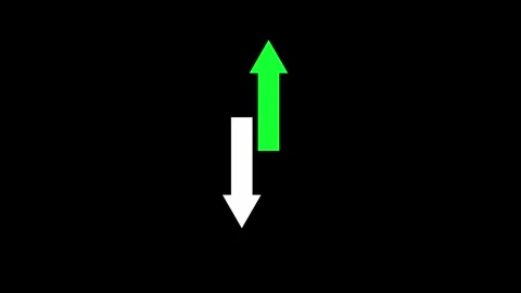 Up and down two arrow icon animated video Video stock 290915664