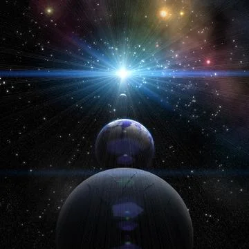 And extrasolar planet 스톡 일러스트