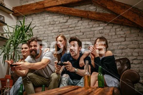 And he is winning again Stock Photos
