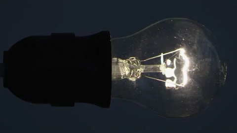 On and off a lamp blub Stock Footage 137011792