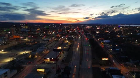And the Lights - Syracuse, NY Stock Footage 336556542