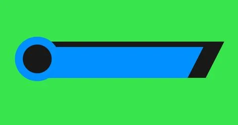 In and out animated simple lower third title banner infographic animation. .. Stock Illustration