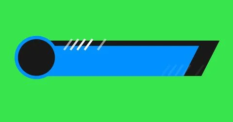 In and out animated simple lower third title banner infographic animation. .. Stock Illustration