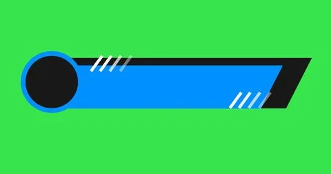 In and out animated simple lower third title banner infographic animation. .. Stock Illustration