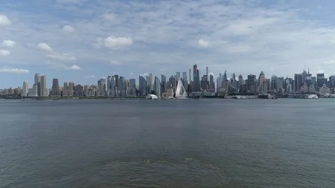 Up and Out Towards NYC Stock Footage 101667524