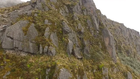 Up and Over the Edge of the Cliff Stock Footage 73099987