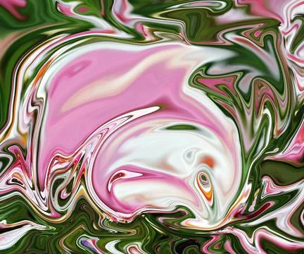 And Painted Background With Mixed Liquid Paints Stock Photos