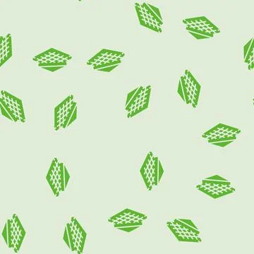 And rebar structure cement concrete glyph seamless pattern Stock Illustration