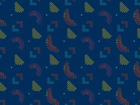 And  rhombus on a seamless spring pattern. イラスト素材