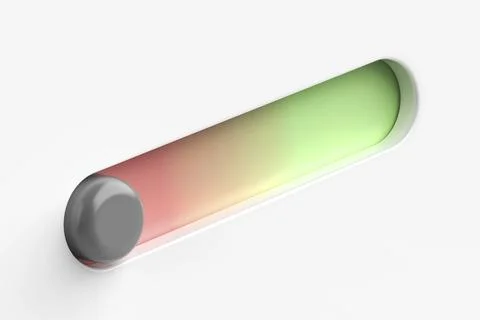 On and off round slider button Stock Illustration