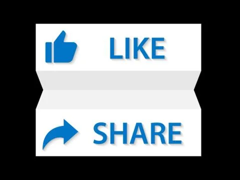 Like And Share Banner イラスト素材