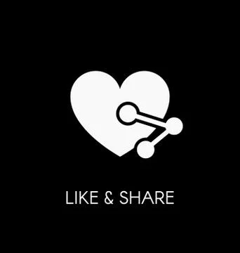 Like and share icon vector illustration Stock Illustration