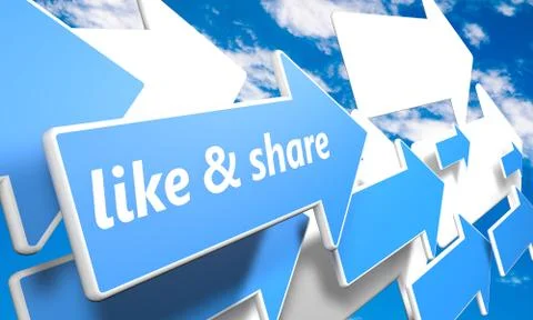 Like and share Illustrazione stock