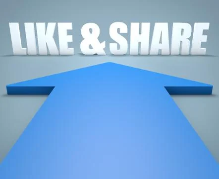 Like and share Stock Illustration