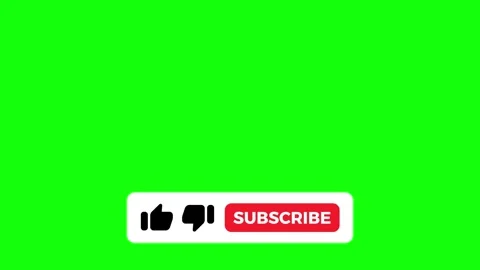 Like and subscribe button animation red square Stock Footage 325831063