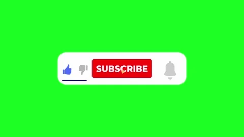 Like and subscribe button on green background. Stock Footage 282224185