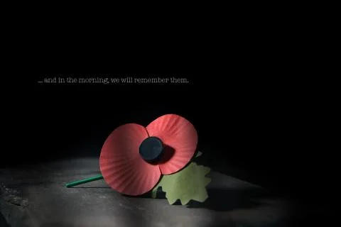 And We Will Remember Them Foto stock
