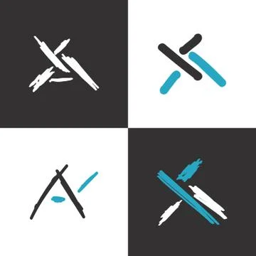 A and Y initial letters creative logo template Stock Illustration