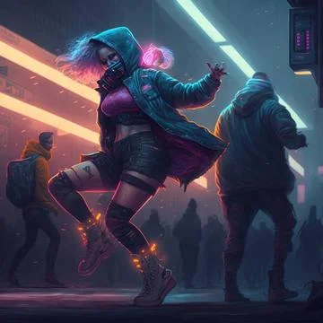 And you dance Stock Illustration