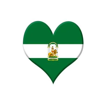 Andalusia heart. Stock Illustration