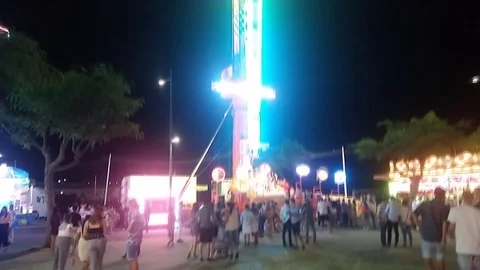 Andalusian Fair Attraction Video stock 78976817