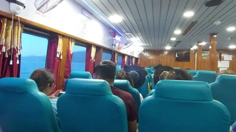 Andaman private cruise inside. Video stock 243377374