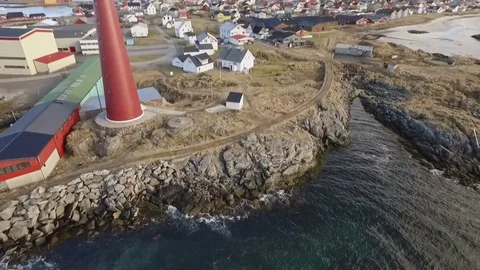 Andenes Lighthouse Video stock 82948923