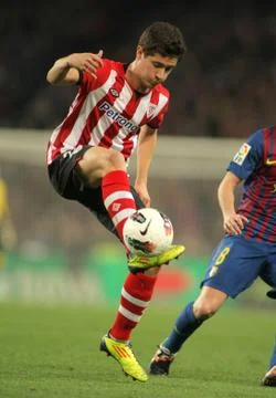 Ander Herrera of Athletic Bilbao Stock Photos