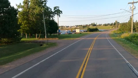 Andersons Creek, North Rustico, Cavendish Rd,  Prince Edward Island, Canada Stock Footage 225502084