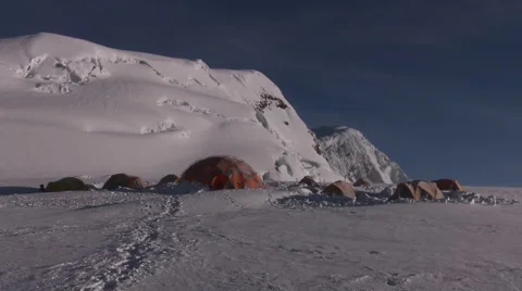 Andes camp Stock Footage 40843176