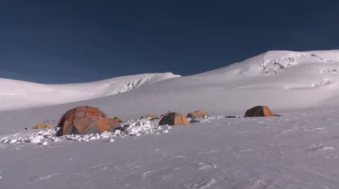 Andes camp Stock Footage 40843289