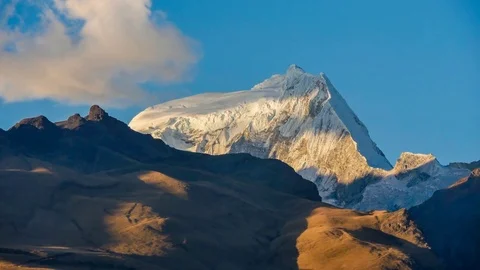 Andes mountain sunset time lapse Video stock 73279118