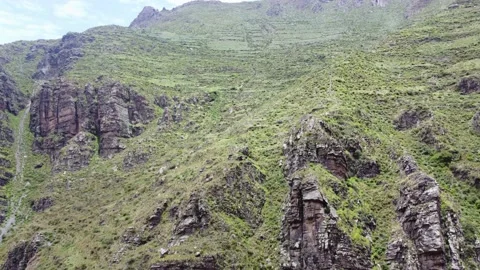 Andes mountain turning left Stock Footage 170579823