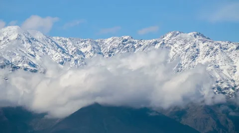 The Andes Mountains, Timelapse Stock Footage