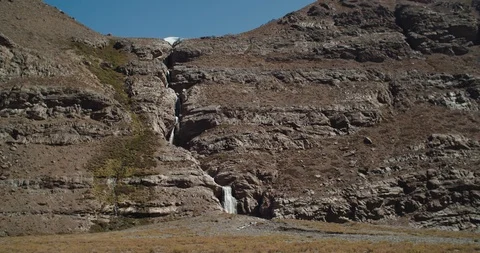 Andes Mountains waterfall Stock Footage 126997363