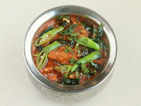 Andhra chicken curry Stock Photos
