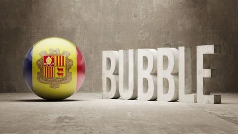 Andorra. Bubble  Concept. Stock Illustration